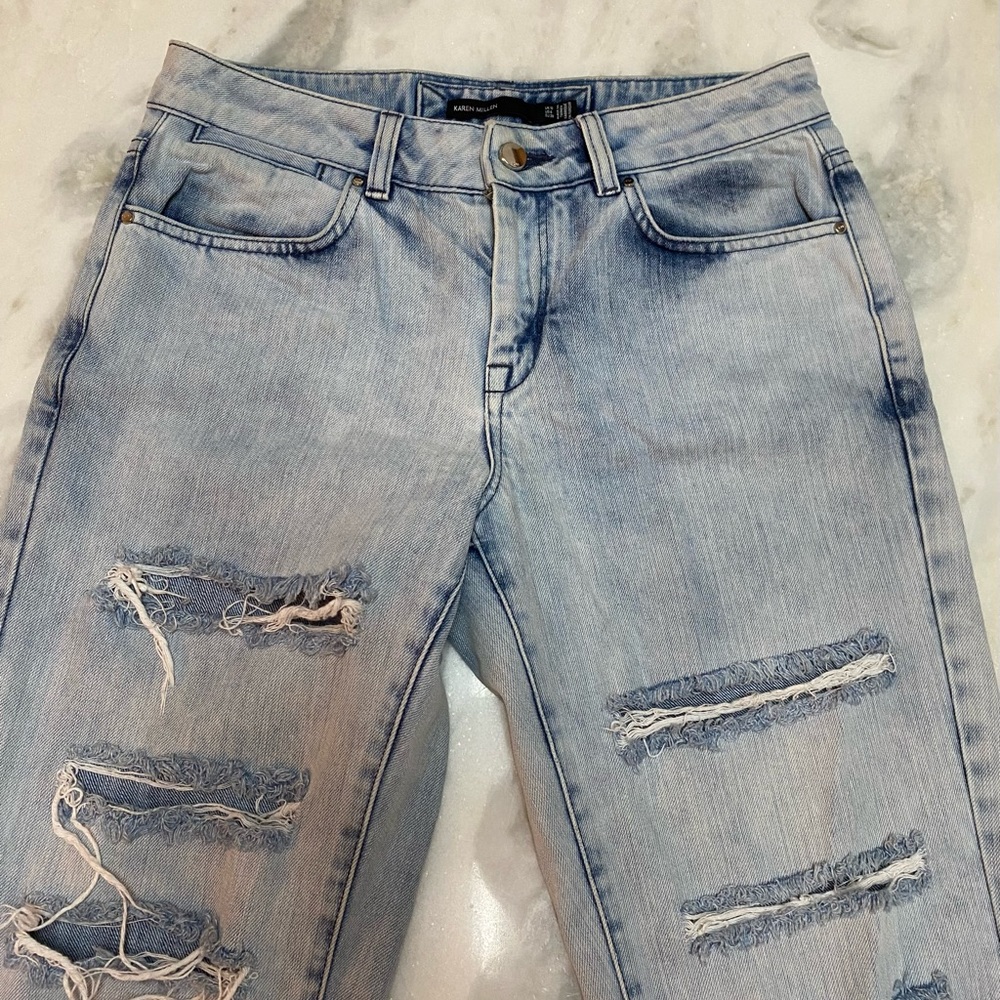 Karen Millen Distressed Jeans